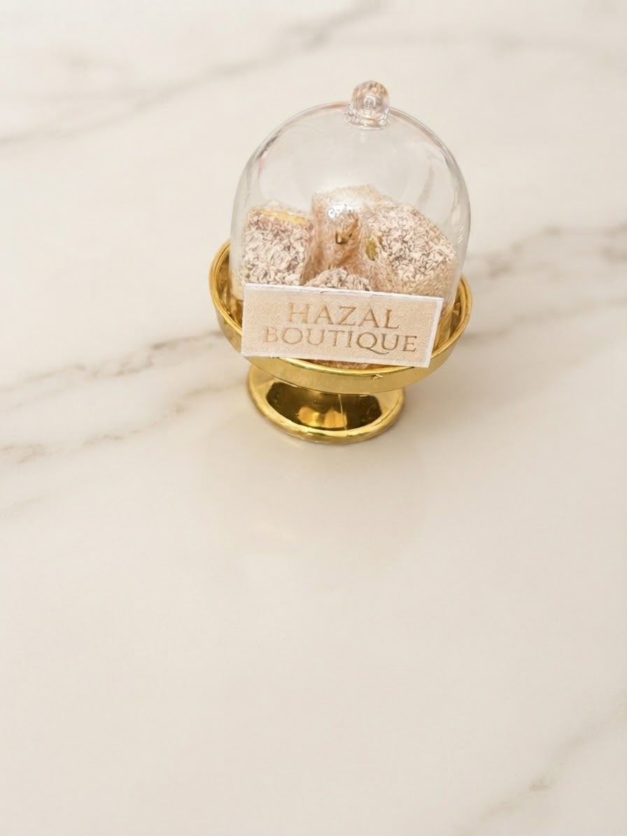 Mini Etagere mit Glashaube
