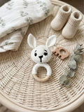 Handgemachte Häkelrassel ,,Hase"